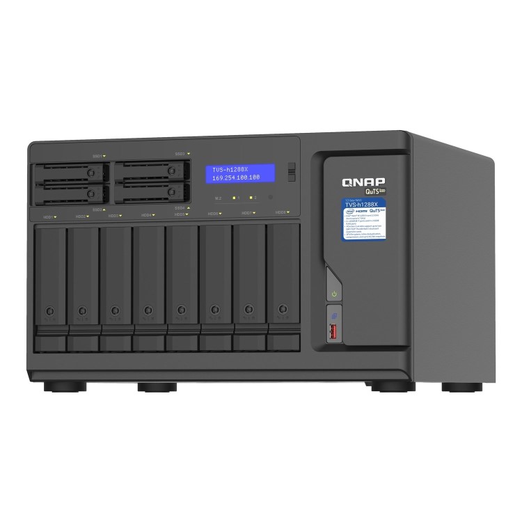 QNAP TVS-h1288X-W1250-16G 12 Bay Desktop NAS
