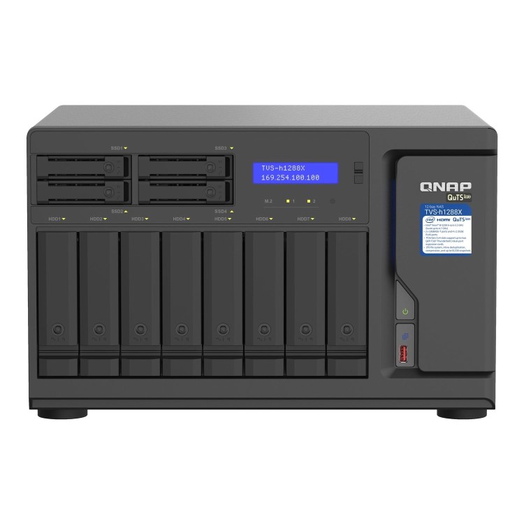 QNAP TVS-h1288X-W1250-16G 12 Bay Desktop NAS
