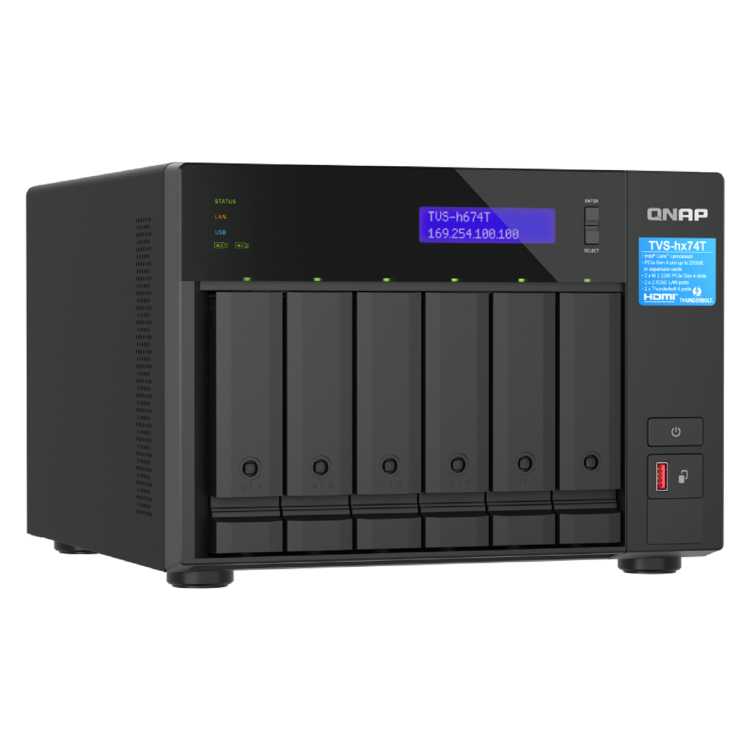 QNAP TVS-H874T-i7-32G 32GB RAM 8 Bay Desktop NAS Expansion Enclosure