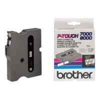 BROTHER 12MM GLOSS TX BLACK ON CLEAR