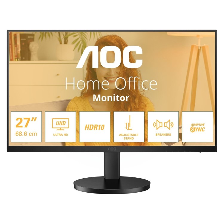 AOC U27B3AF 27" IPS 4K UHD Height-Adjustable Monitor