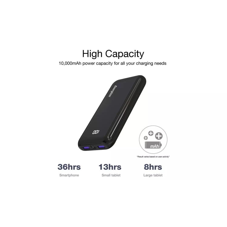 Energizer UE10011PQ 37Wh 10000mAh Portable Power Bank Black