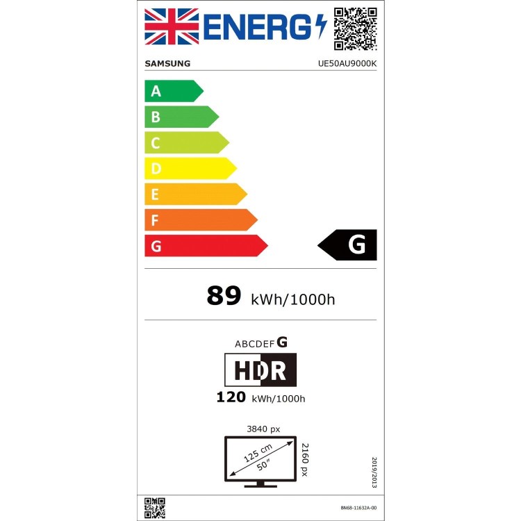 Samsung AU9000 50 Inch Crystal HDR Smart 4K TV