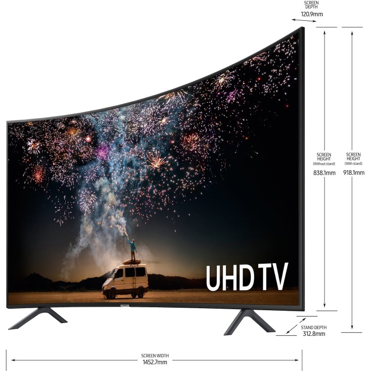 Samsung UE65RU7300 65" 4K Ultra HD Smart HDR Curved LED TV with Freeview HD