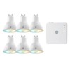 Hive Active Light Cool to Warm White with GU10 Spotlight Ending &amp; Hub -  6 Pack