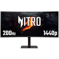 Acer Nitro XV5 34" VA UltraWide QHD Curved 200Hz 0.5ms AMD FreeSync Gaming Monitor