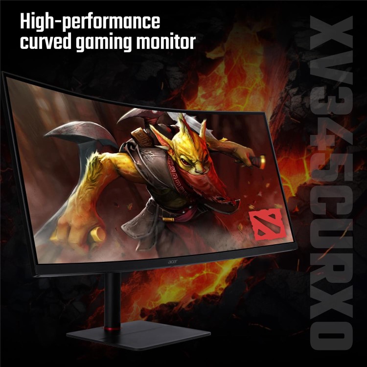 Acer Nitro XV5 34" VA UltraWide QHD Curved 200Hz 0.5ms AMD FreeSync Gaming Monitor
