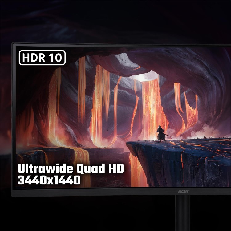 Acer Nitro XV5 34" VA UltraWide QHD Curved 200Hz 0.5ms AMD FreeSync Gaming Monitor