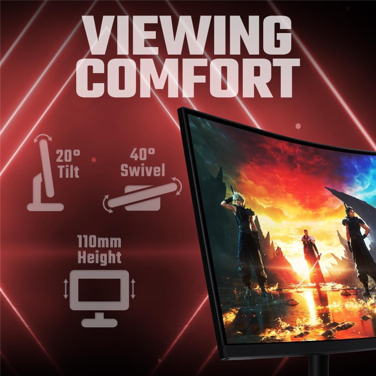 Acer Nitro XV5 34" VA UltraWide QHD Curved 200Hz 0.5ms AMD FreeSync Gaming Monitor