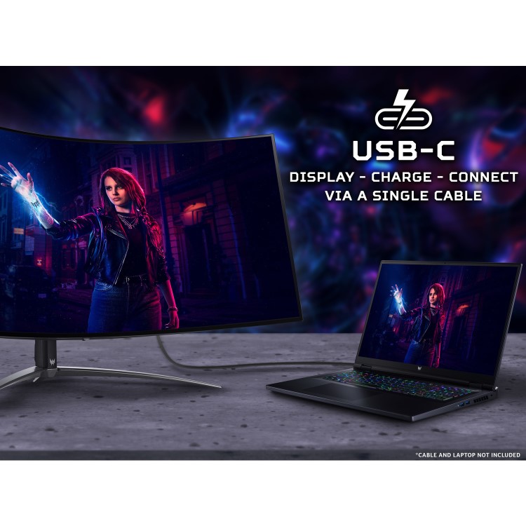 Acer Predator X45 45" UWQHD OLED 240Hz FreeSync USB-C Curved Gaming Monitor