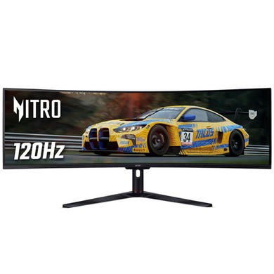 Acer Nitro EI491CUR Sbmiipphx EI1 Series 49" Dual QHD FreeSync Ultrawide Curved HDR VA Gaming Monitor