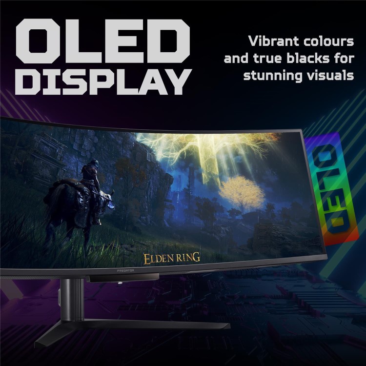 Acer Predator X49X 49" QD-OLED DQHD 240Hz 0.03ms Curved Gaming Monitor