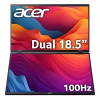 Acer PD193QE Dual 18.5" IPS Full HD 100Hz Foldable Portable Monitor