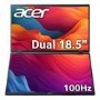 Acer PD193QE Dual 18.5" IPS Full HD 100Hz Foldable Portable Monitor