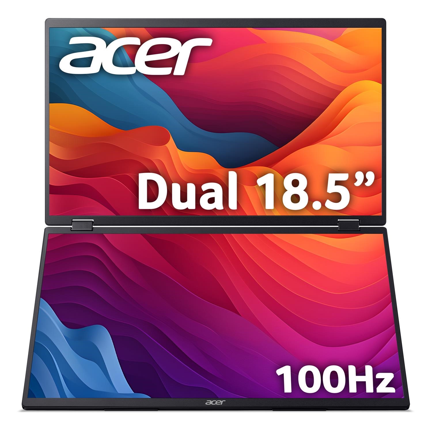 PD193QE Dual 18.5 IPS Full HD 100Hz Foldable Portable Monitor