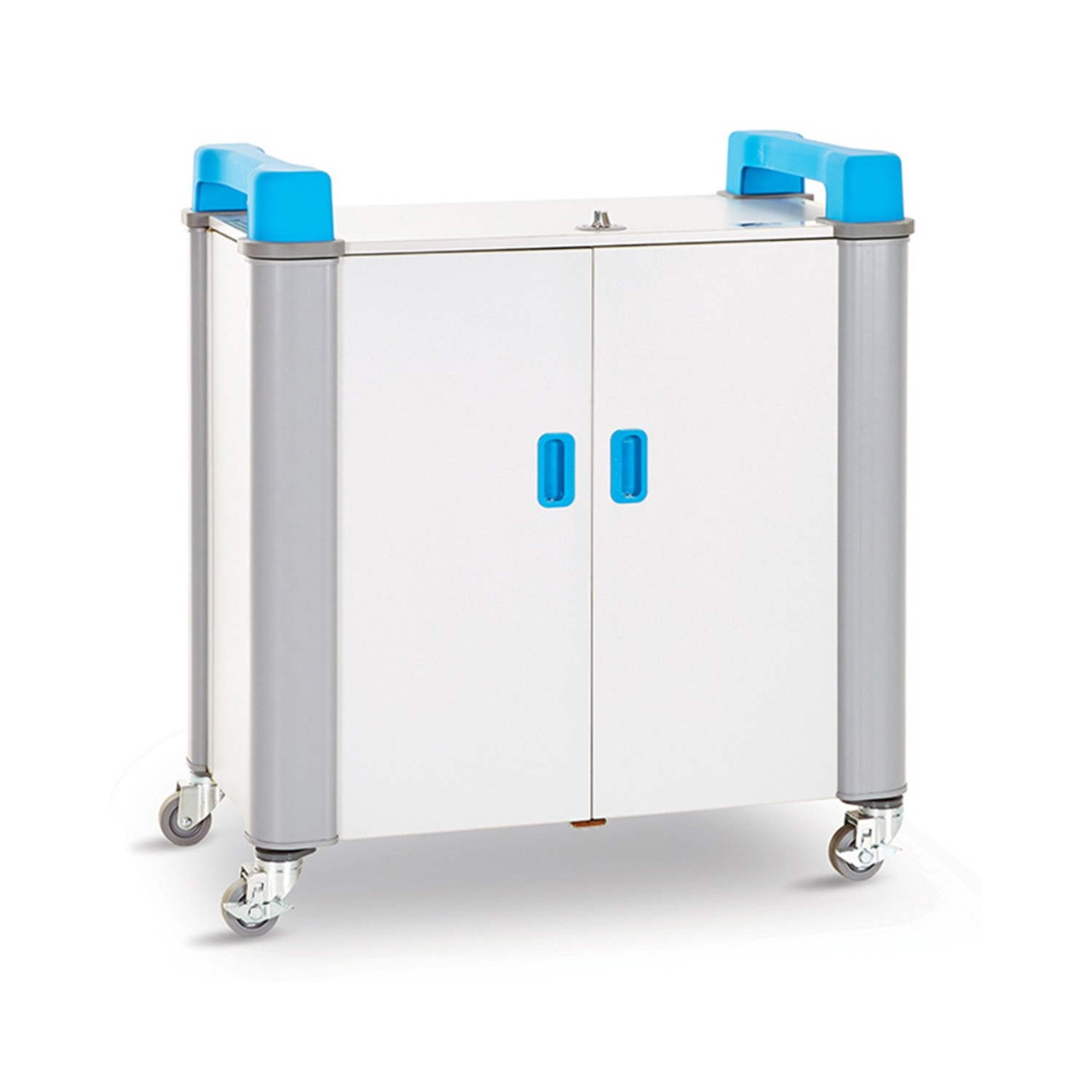 UniCabby 32 Laptops or Chromebooks Tablets up to 14 Horizontal Charging Trolley