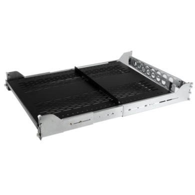 .com 2U Vented Sliding Rack Shelf w Cable Management Arm & Adjustable Mounting Depth