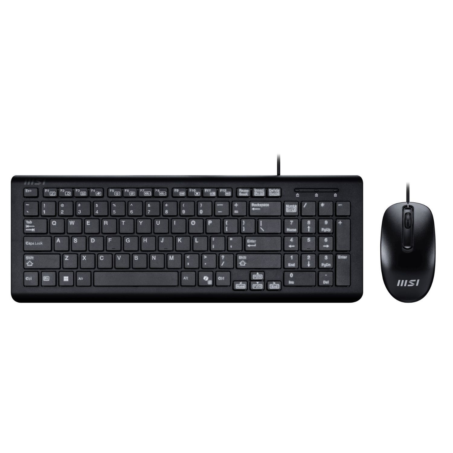 Msi Keyboard And Mouse Combo Wired Black, Laptops Direct - USB COMBO COPILOT PRO_UK