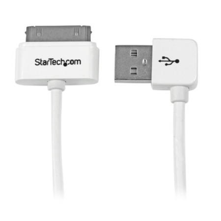 StarTech.com 1m 3 ft Apple&reg; 30-pin Dock Connector to Right Angle USB Cable for iPhone / iPod / iPa