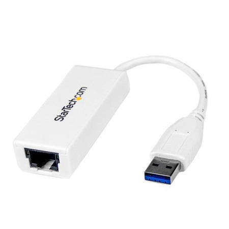 StarTech USB 3.0 to Gigabit Ethernet NIC Network Adapter - White