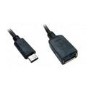 OEM 15cm USB-C to Female USB-A Adapter Black