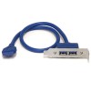 StarTech.com 2 Port USB 3.0 A Female Low Profile Slot Plate Adapter