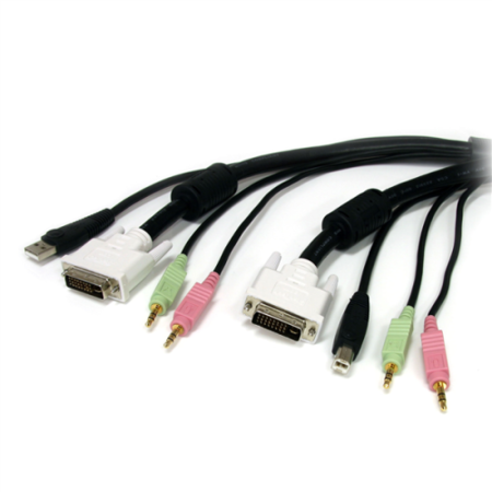 10 ft DVIUSBAudio KVM Switch Cable