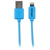 StarTech.com 1m 3ft Blue Apple&amp;reg; 8-pin Lightning Connector to USB Cable for iPhone / iPod / iPad