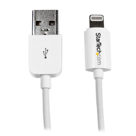 StarTech.com 1m 3ft White Apple&reg; 8-pin Lightning Connector to USB Cable for iPhone / iPod / iPad