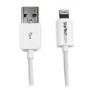 StarTech.com 0.3m 11in Short White Apple&reg; 8-pin Lightning Connector to USB Cable for iPhone / iPod