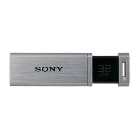 Sony Micro Vault Mach 32GB USB Flash Drive - Silver - Laptops Direct