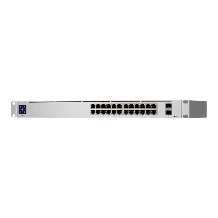 Ubiquiti UniFi USW-24 24-Port 24 x 10/100/1000 + 2 x Gigabit SFP L2 Rack Mountable Mananged Network Switch