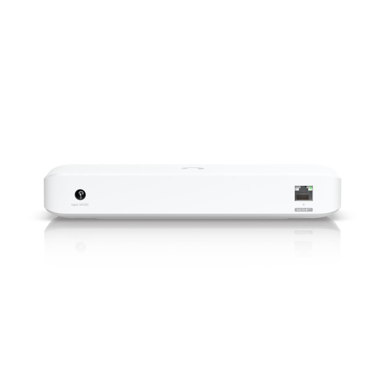 Ubiquiti A compact  8-port  Layer 2 GbE PoE switch with versatile mounting options.