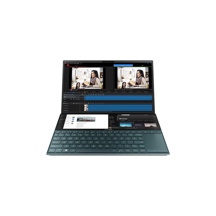 Refurbished Asus ZenBook Duo UX481FL-BM044T Core i7-10510U 16GB 512GB MX250 14 Inch Windows 10 Laptop