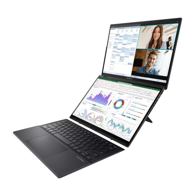 Refurbished ASUS ZenBook Duo 14 OLED UX8406MA Intel Core Ultra 9 32GB RAM 2TB SSD 14 Inch Windows 11 Touchscreen Convertible Laptop