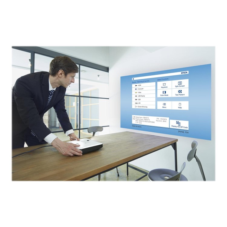 Ex Display - Epson EB-1780W 3000 ANSI Lumens WXGA 3LCD Technology Portable 1.8Kg