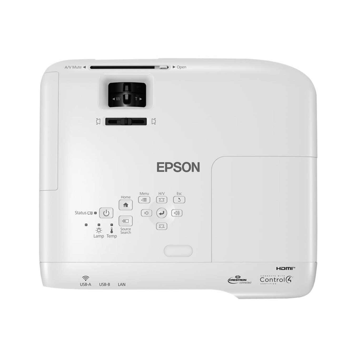 Epson Eb X49 3lcd Projector Portable 3600 Lumens White 3600 Lumens Colour Xga 1024 X 768 4 3 Lan White Laptops Direct