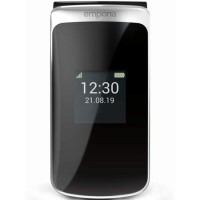 Emporia TOUCHsmart Black/Silver 3.35" Easy To Use Clamshell 4G Unlocked & SIM Free Mobile Phone