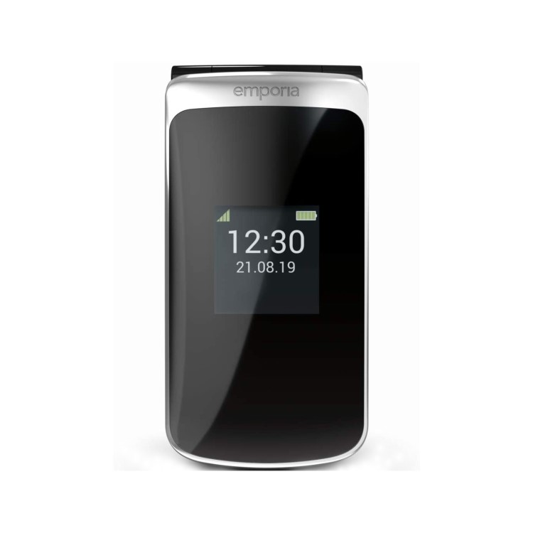 Emporia TOUCHsmart Black/Silver 3.35" Easy To Use Clamshell 4G Unlocked & SIM Free Mobile Phone