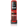 Emporia One Black/Red 2.4" Easy To Use Clamshell 2G Unlocked & SIM Free
