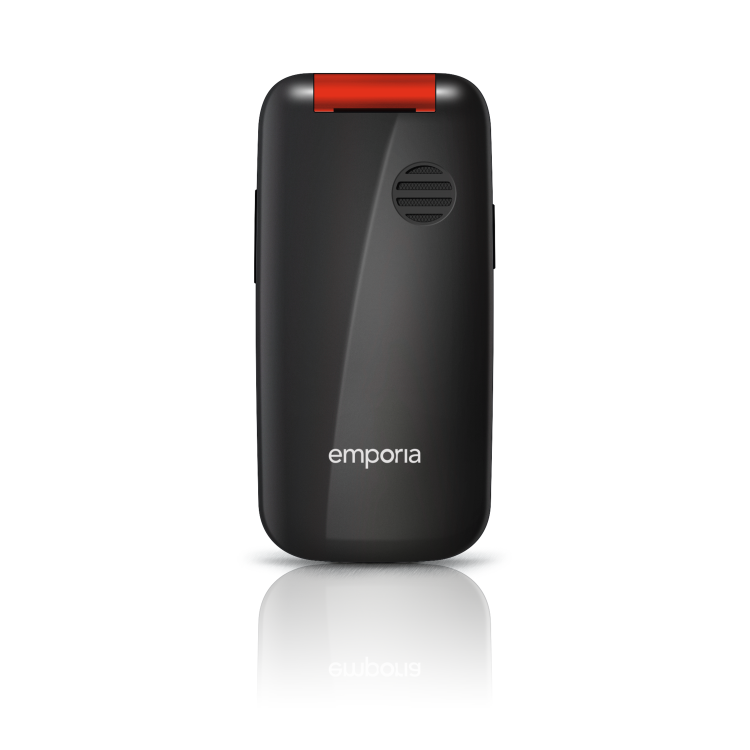 Emporia One Black/Red 2.4" Easy To Use Clamshell 2G Unlocked & SIM Free