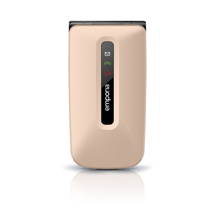 Emporia FLIP Champagne 2.2" Easy To Use Clamshell 2G Unlocked & SIM Free