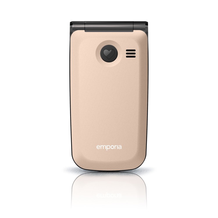 Emporia FLIP Champagne 2.2" Easy To Use Clamshell 2G Unlocked & SIM Free