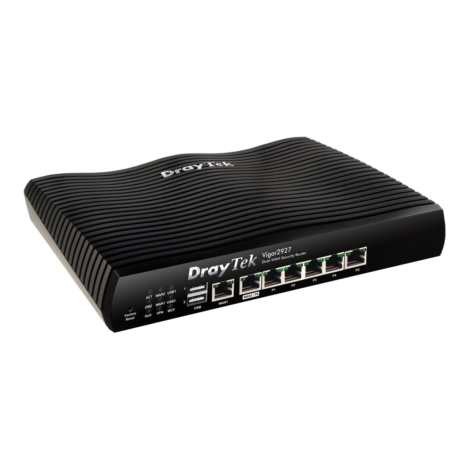 Draytek Vigor 2927 Dual Wan 7 Port Router Black, Laptops Direct - V2927-K