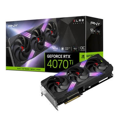 PNY NVIDIA GeForce RTX 4070 Ti 12GB 2610MHz GDDR6X OC Graphics Card