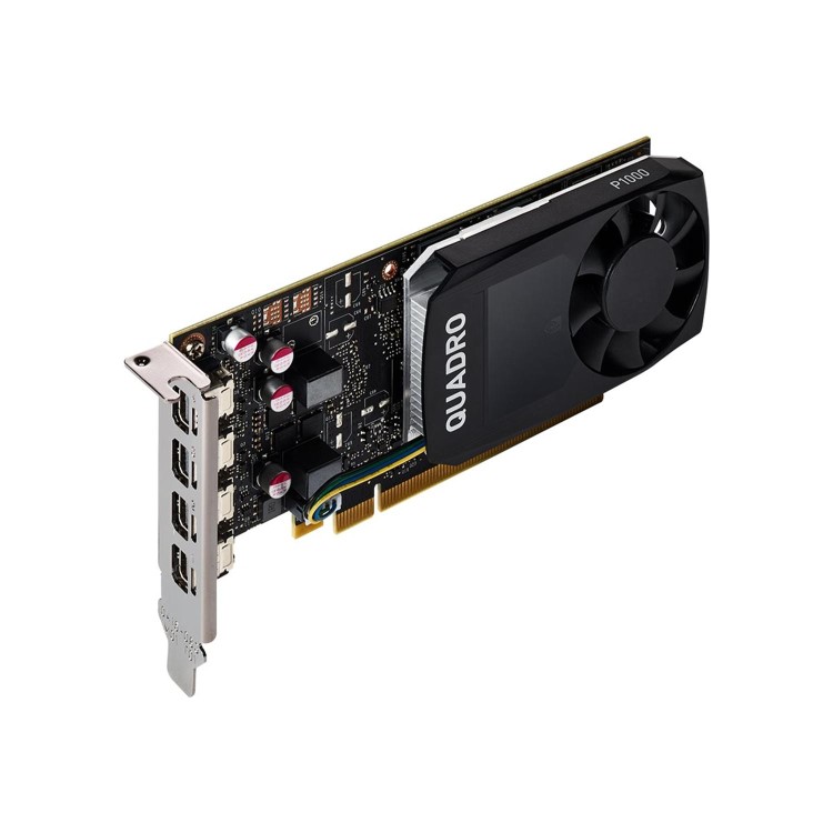 PNY NVIDIA Quadro P1000 - Graphics card - Quadro P1000 - 4 GB GDDR5 - PCIe 3.0 x16 low profile - 4 x Mini DisplayPort - retail