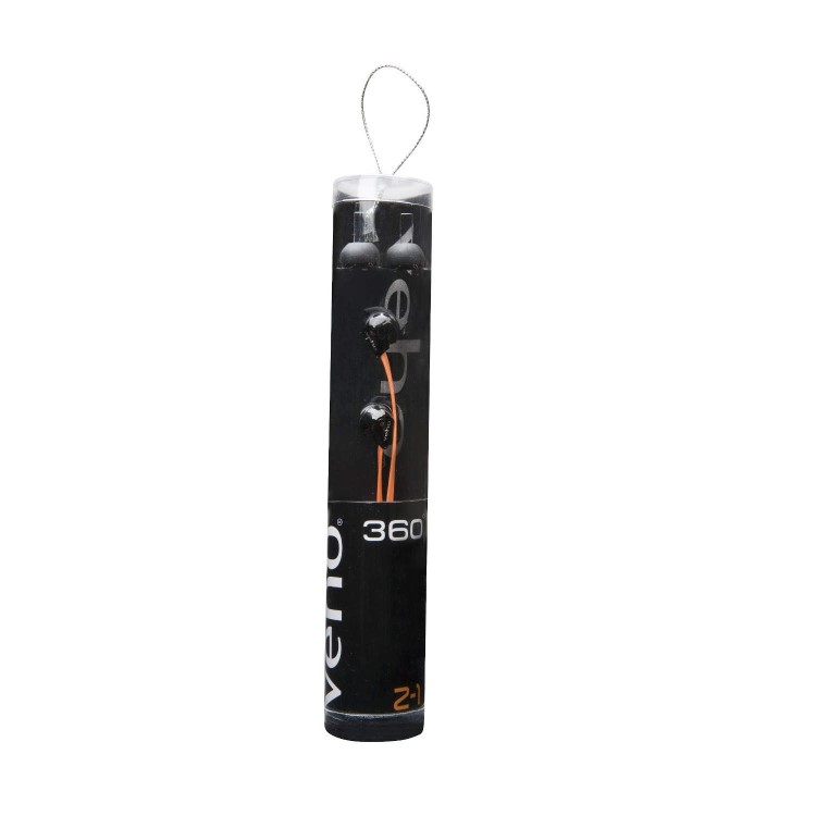 Veho 360 Earphones with flex 'anti' tangle cord system - Orange
