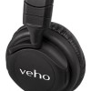 GRADE A1 - Veho Bluetooth Wireless Folding Headphones in Black