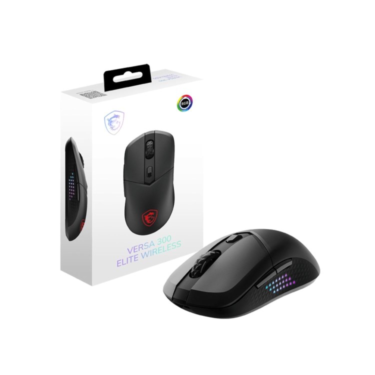 MSI VERSA 300 ELITE W Wireless Gaming Mouse Black