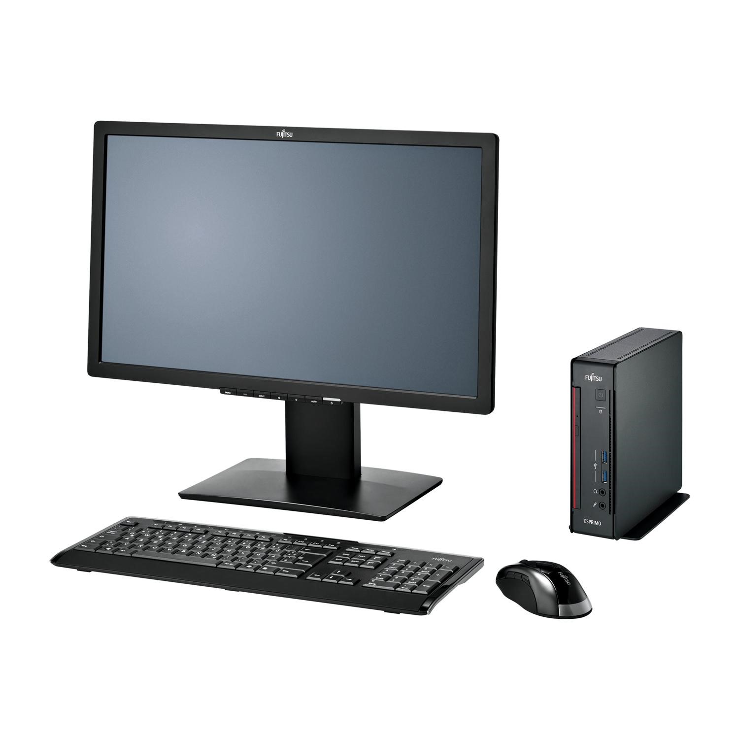 Fujitsu ESPRIMO Q556 - Mini PC - 1 x Core i3 6100T / 3.2 GHz - RAM